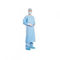 Хирургический халат из СММС (Стандартный), размер М, L,XL, XXL 35г, завернутый, стерильный 130*150cm Китай
