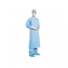 Хирургический халат из СММС (Стандартный), размер М, L,XL, XXL 35г, завернутый, стерильный 130*150cm Китай